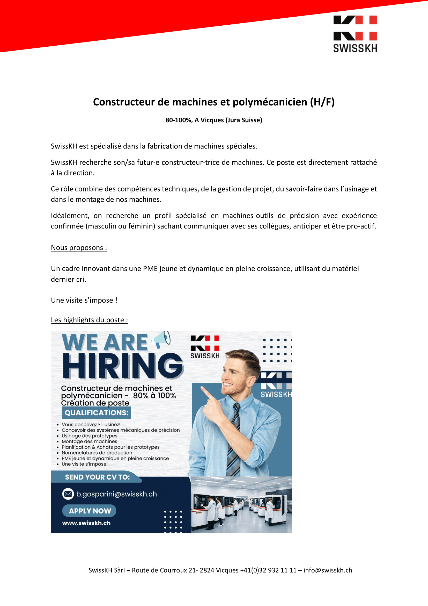 constructeur de machines